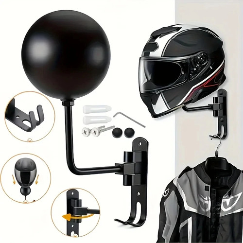Motorcycle helmet wall mount - wall,