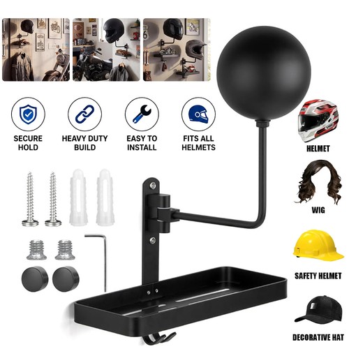Motorcycle helmet rack - rack, wall