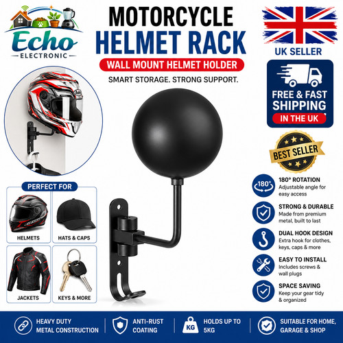 Motorcycle helmet rack holder - motorcycle,