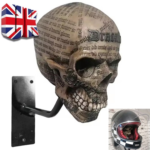 Skull motorcycle helmet holder - skull,