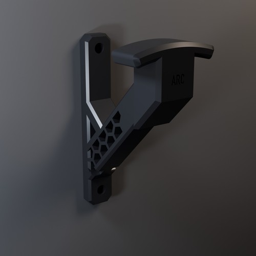 Motorcycle helmet holder wall - holder,