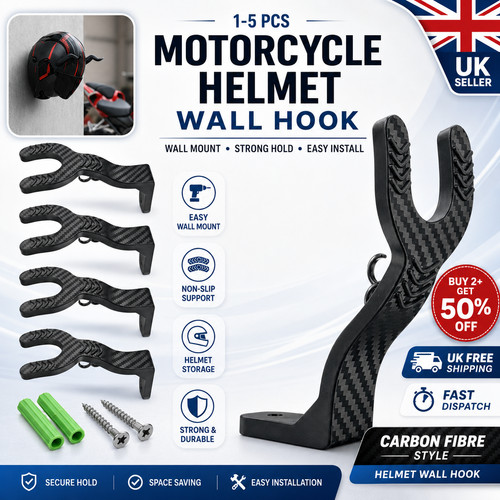 Helmet rack motorcycle wall - rack,