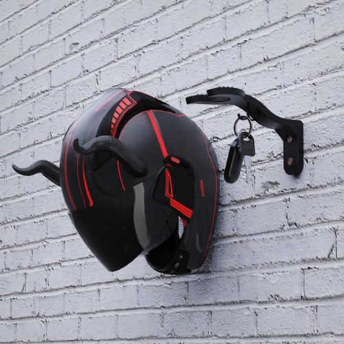 Helmet rack motorcycle wall - helmet,